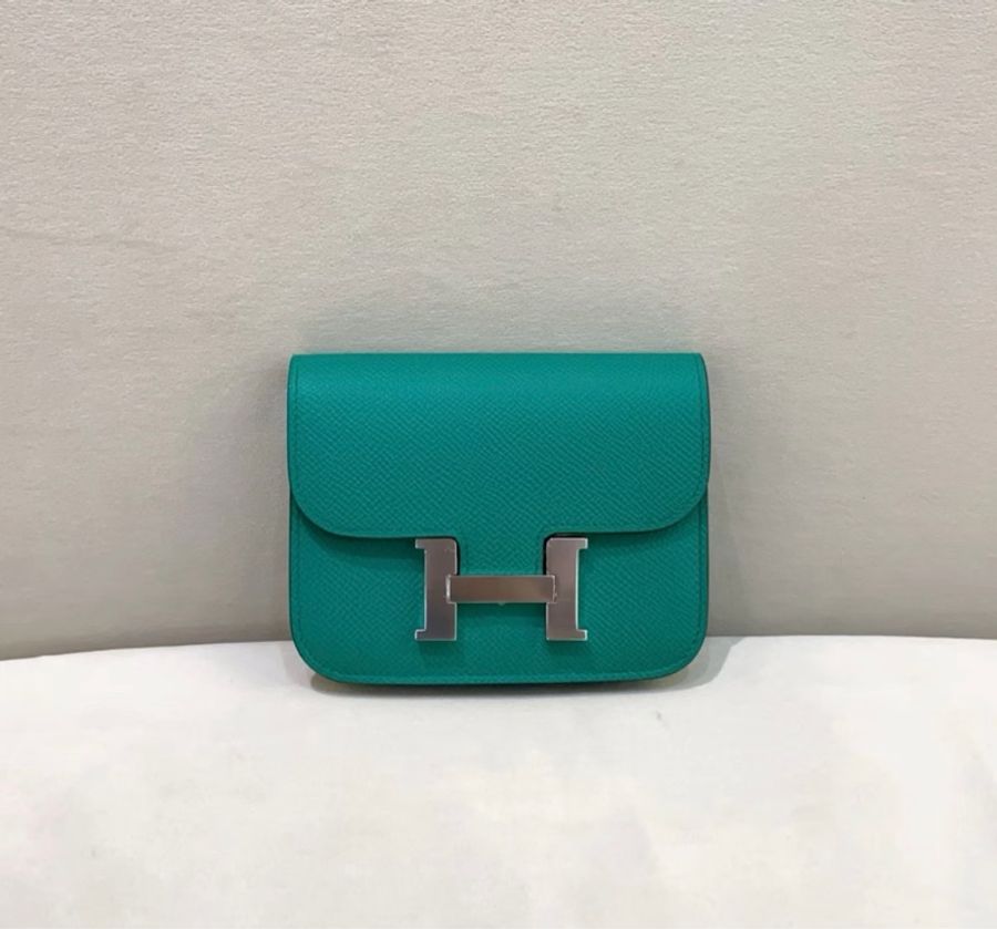 Hermes 愛馬仕 Slim 康康 帝王綠 銀扣-1