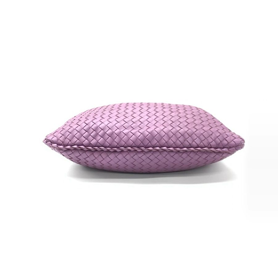 BV 葆蝶家/BOTTEGA VENETA hobo和尚包小號腋下包粉紫色-3