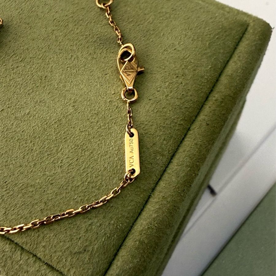 (韓國購證🇰🇷全配)Van Cleef & Arpels mini 紅玉髓手鍊-2