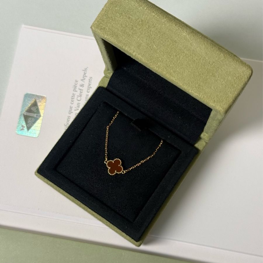 (韓國購證🇰🇷全配)Van Cleef & Arpels mini 紅玉髓手鍊-4