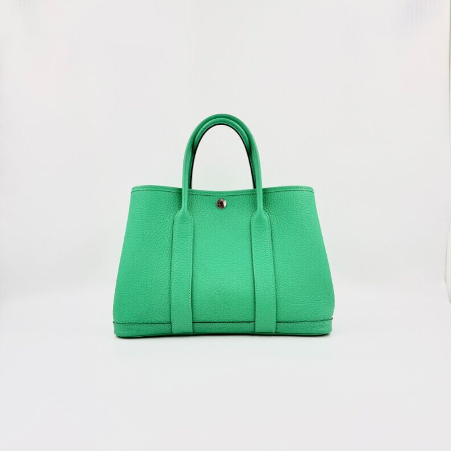 HERMES - 薄荷綠TC皮garden party 30cm托特包-1