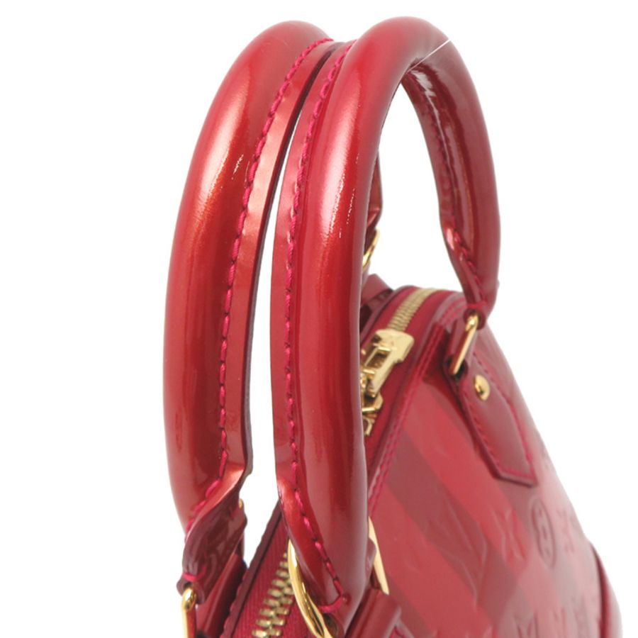 Louis Vuitton Alma BB 女士手袋 M91953 (已停產) Vernis Pomme d'Amour Ryures-4