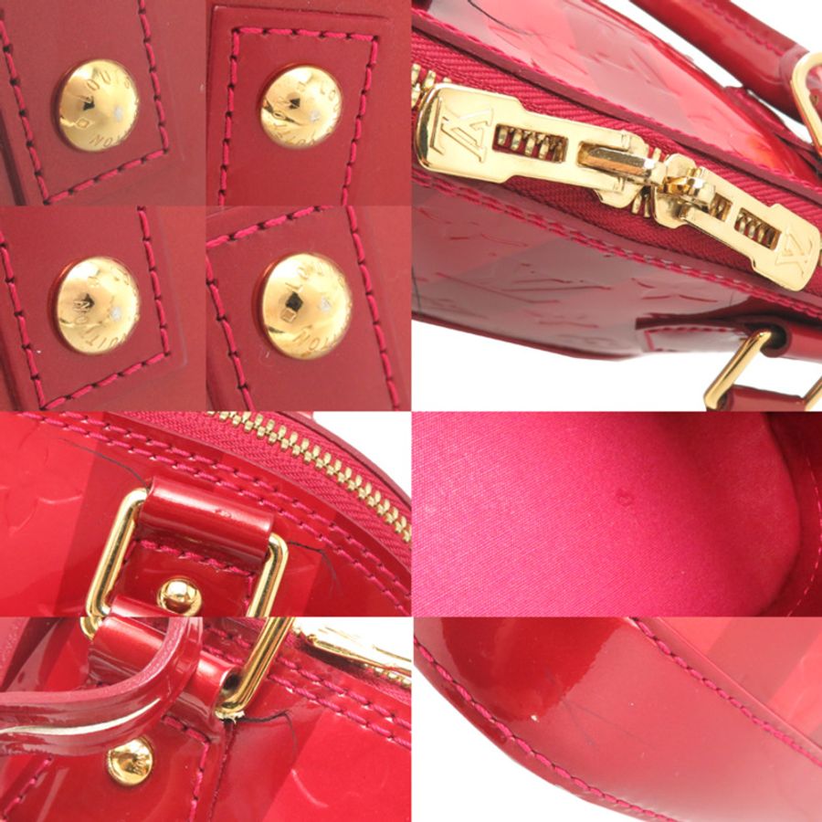 Louis Vuitton Alma BB 女士手袋 M91953 (已停產) Vernis Pomme d'Amour Ryures-9