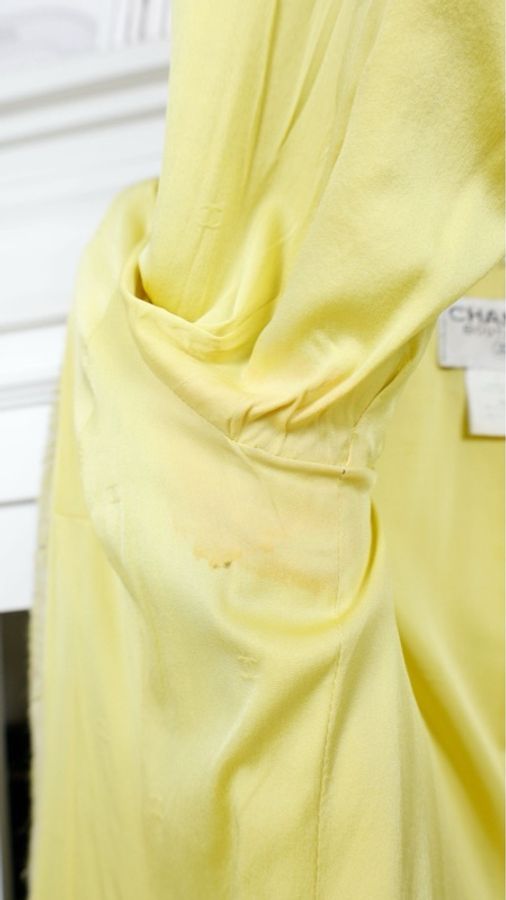 Chanel 97年秀款牛油果绿格纹外套半裙套装-34
