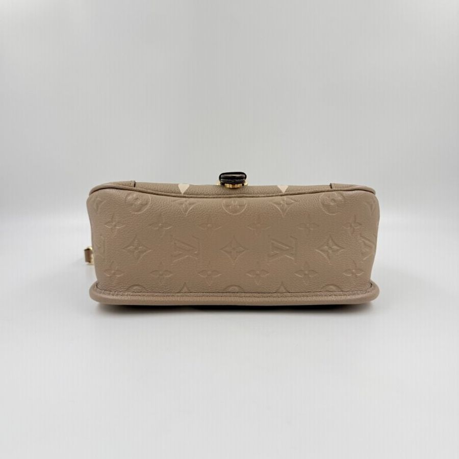 Louis Vuitton - 斑鳩灰牛皮壓紋Diane金釦手提肩背包-7