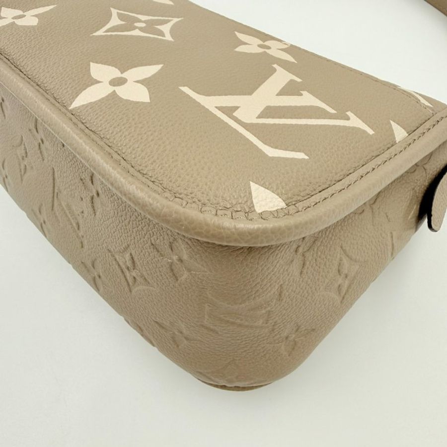 Louis Vuitton - 斑鳩灰牛皮壓紋Diane金釦手提肩背包-11