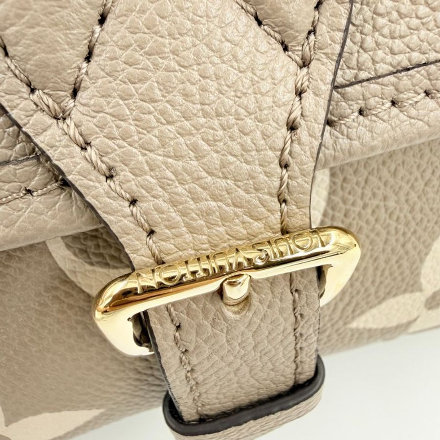 Louis Vuitton - 斑鳩灰牛皮壓紋Diane金釦手提肩背包-18