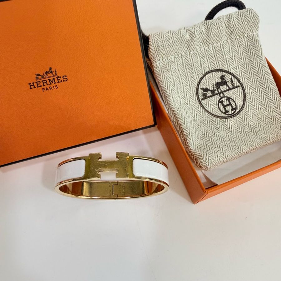 Hermes 白金鍅瑯ClicH手環PM-7
