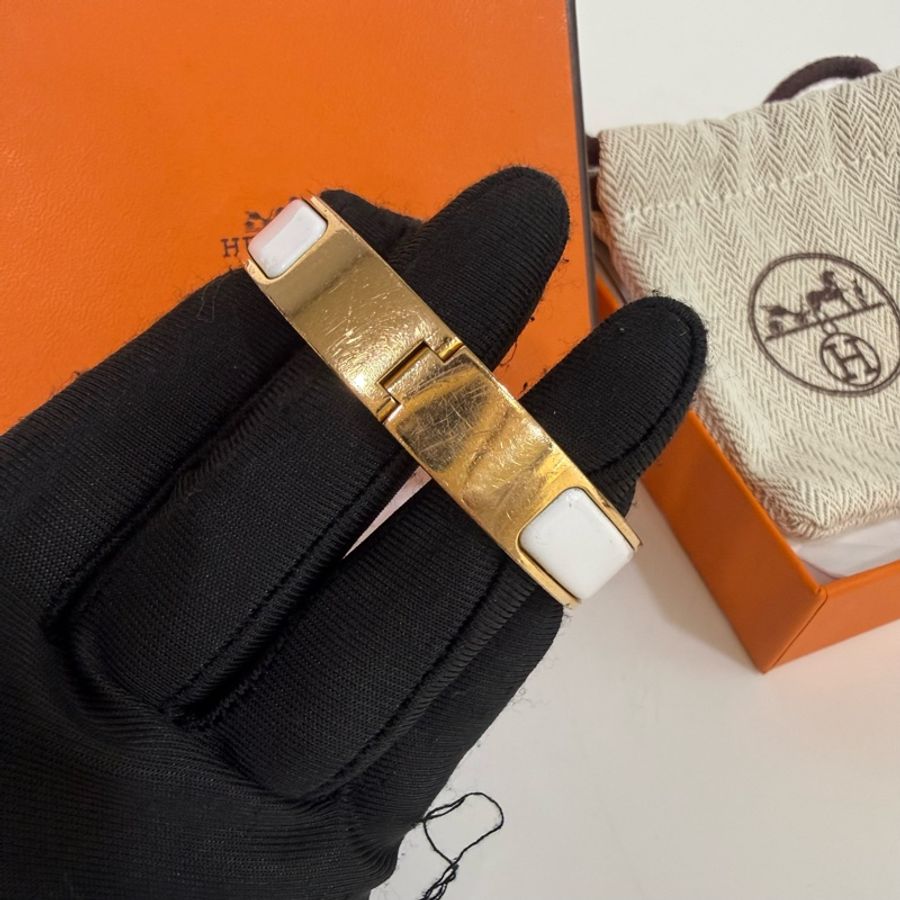 Hermes 白金鍅瑯ClicH手環PM-26