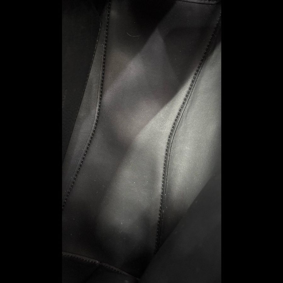 BALENCIAGA/巴黎世家 機車包黑色荔枝皮-8