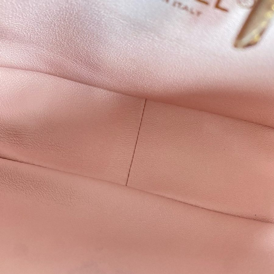 Chanel 琺瑯扣雙面郵差包 藍色荔枝皮-8