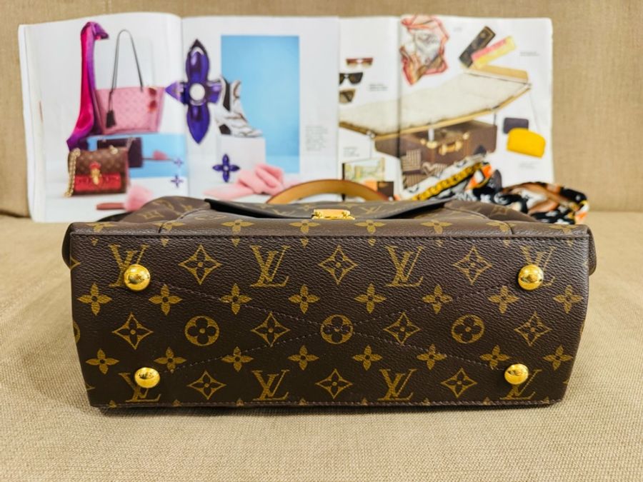 ✨售 二手真品 Louis Vuitton LV M40781 Metis hobo 經典花紋時尚兩用購物包(附背帶)-6