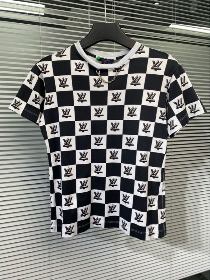 【99新】Louis Vuitton LV 短袖 tee 黑白棋盤格 鏈條-2