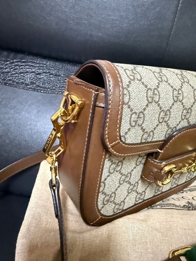 Gucci 1955兩用包 超美的啦 兩用包 全配-2