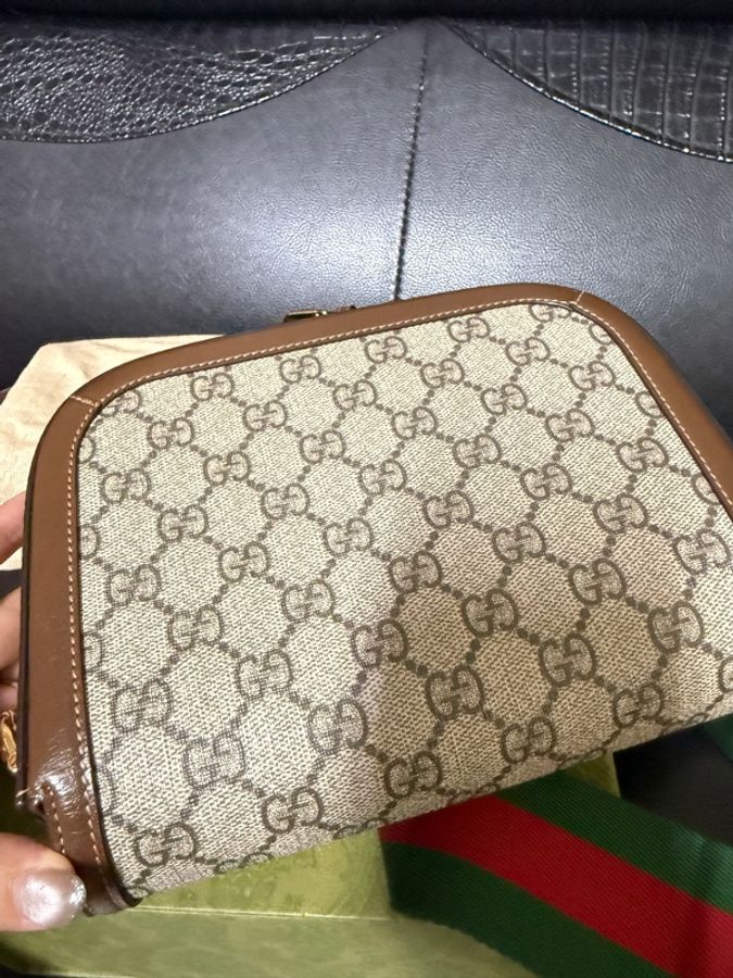 Gucci 1955兩用包 超美的啦 兩用包 全配-16