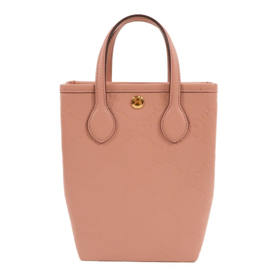 GUCCI 牛皮皮革GG Leather Super Mini To Bag手挽肩背兩用袋-1