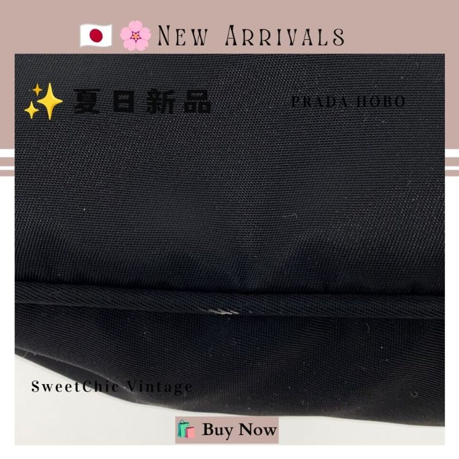 🛍️🎁 26 🔥7月新品【預訂】 💘PRADA 經典黑色尼龍手提包 Prada Hobo Bag Black 🔥 熱賣款 PRADA 經典款 🔥💖 ✨-6