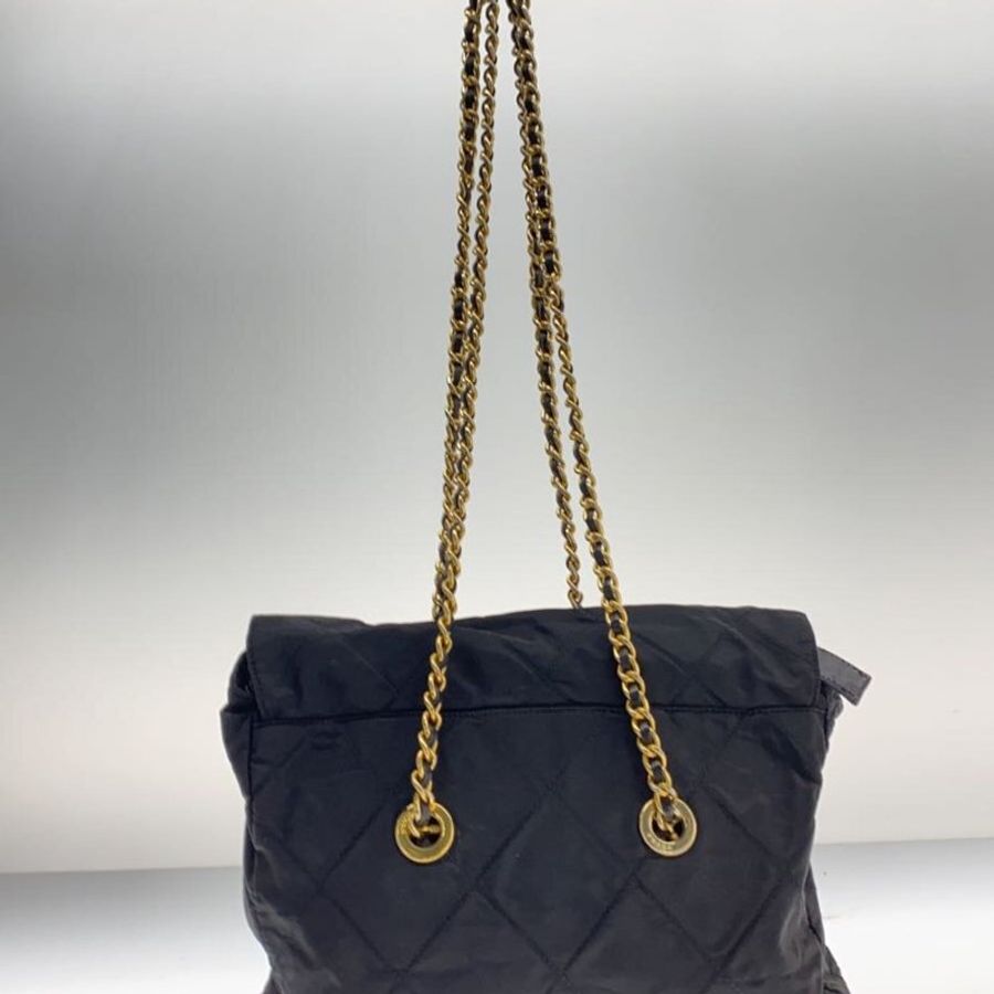 🛍️🎁 26 🔥7月新品【預訂】 💘PRADA 經典黑色尼龍鏈條單肩包 🔥 熱賣款 PRADA Chain Bag 🔥-4