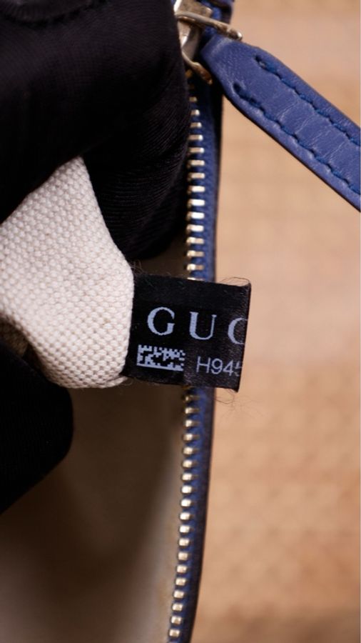 Gucci老花帆布拼皮tote包子母包购物包-10