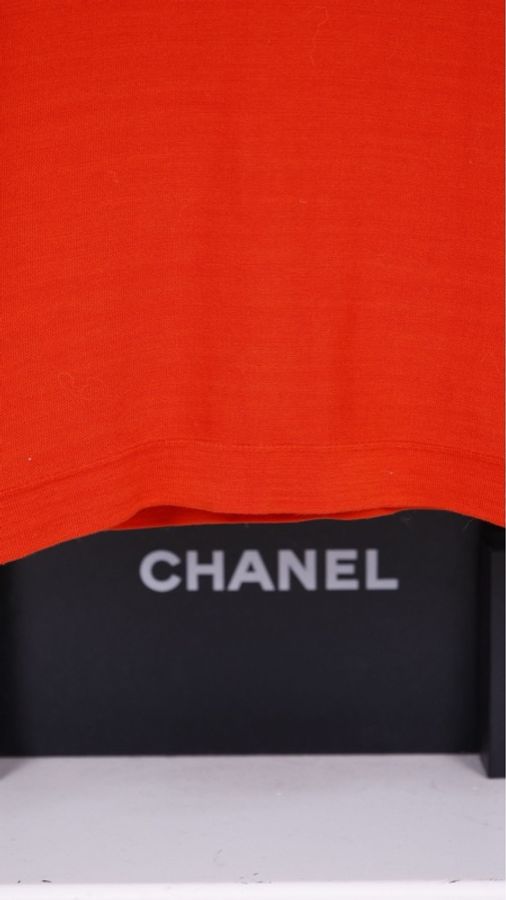 Chanel 红金纽扣宽肩带背心上衣-17