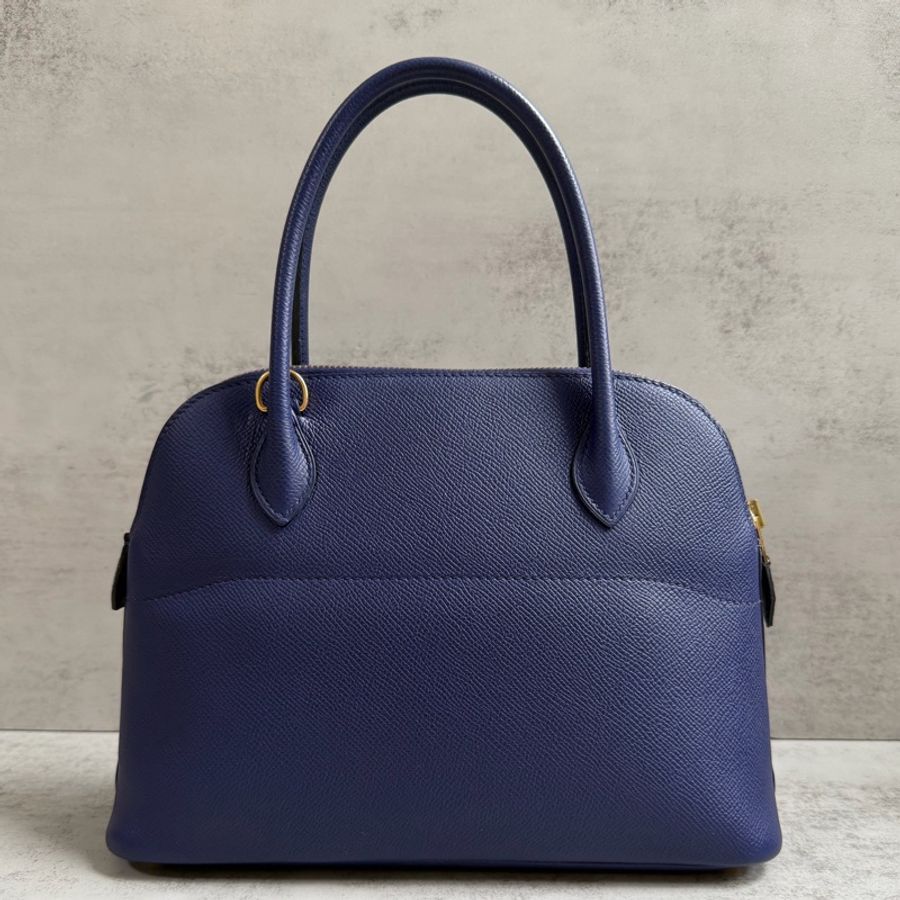 Hermes bolide 27 水墨藍 Epsom皮D刻-1