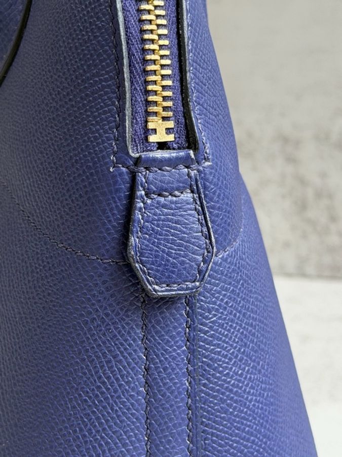 Hermes bolide 27 水墨藍 Epsom皮D刻-16