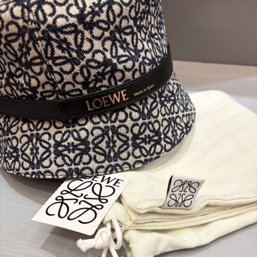 全新 Loewe 單寧基本款漁夫帽 57cm-4