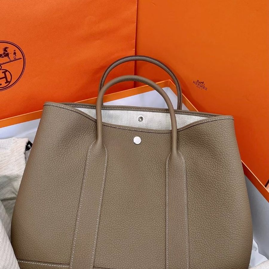 HERMES TOGO Garden Party 36大象灰 方框Q-0