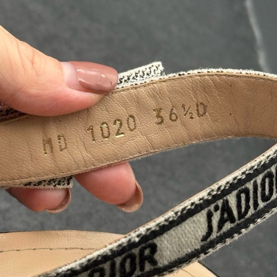Dior 迪奧 黑色 鏤空 字母 貓跟鞋 高跟鞋 36.5碼-10