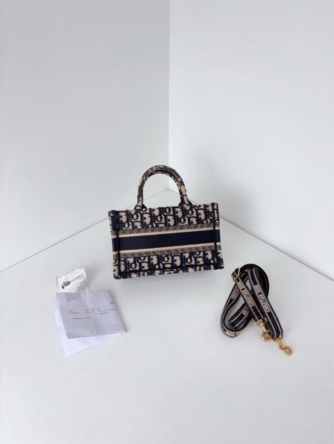 ✨Dior迪奧|老花mini tote 新款肩帶款|98新-3