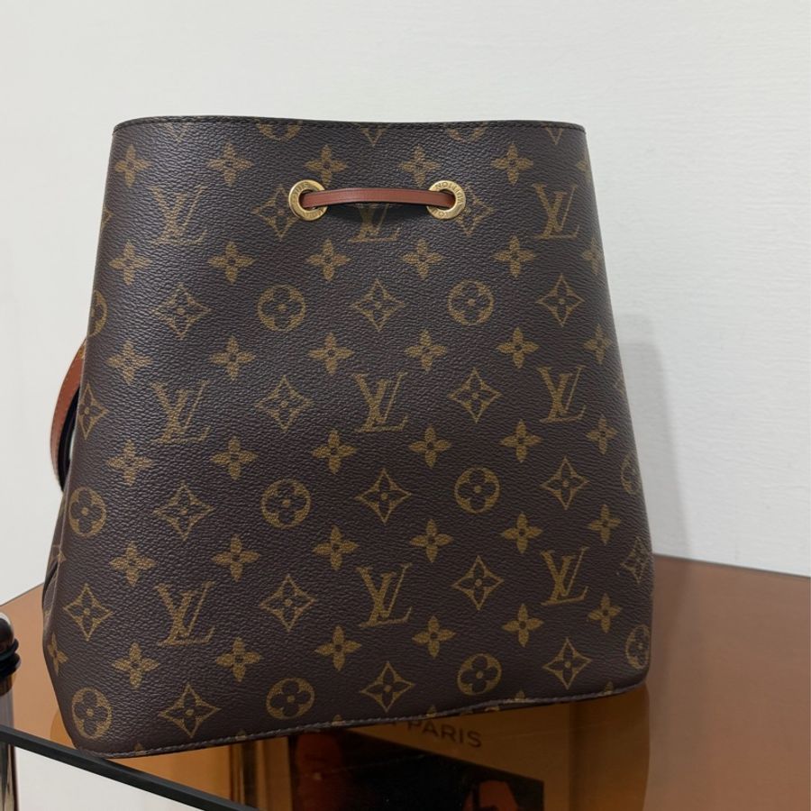 #極新 Louis Vuitton Néo Noé MM水桶包 中號 咖色-3