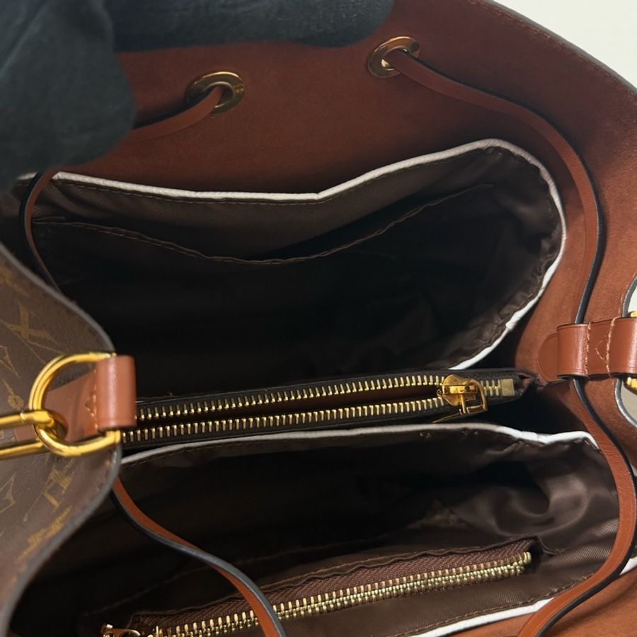 #極新 Louis Vuitton Néo Noé MM水桶包 中號 咖色-13