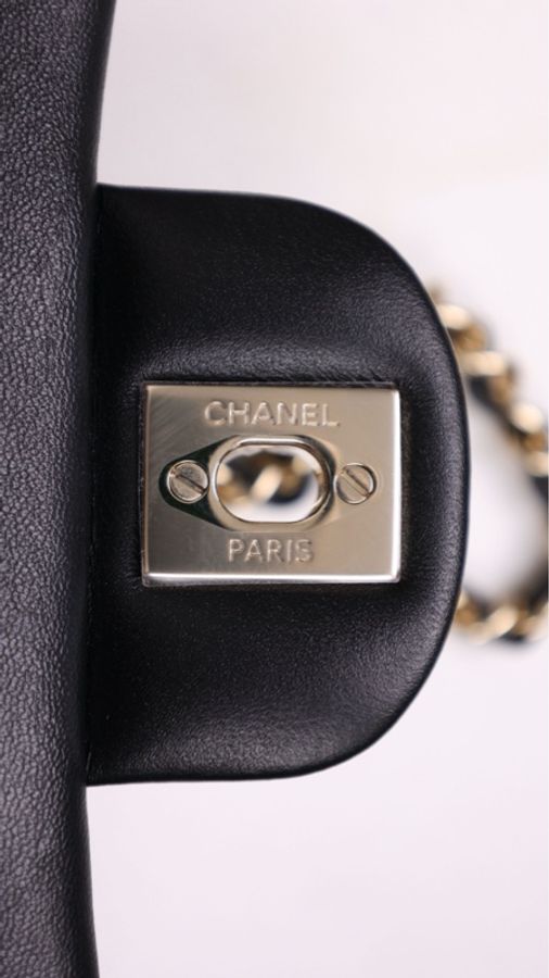 Chanel 24P黑金cf mini handle单肩包-11