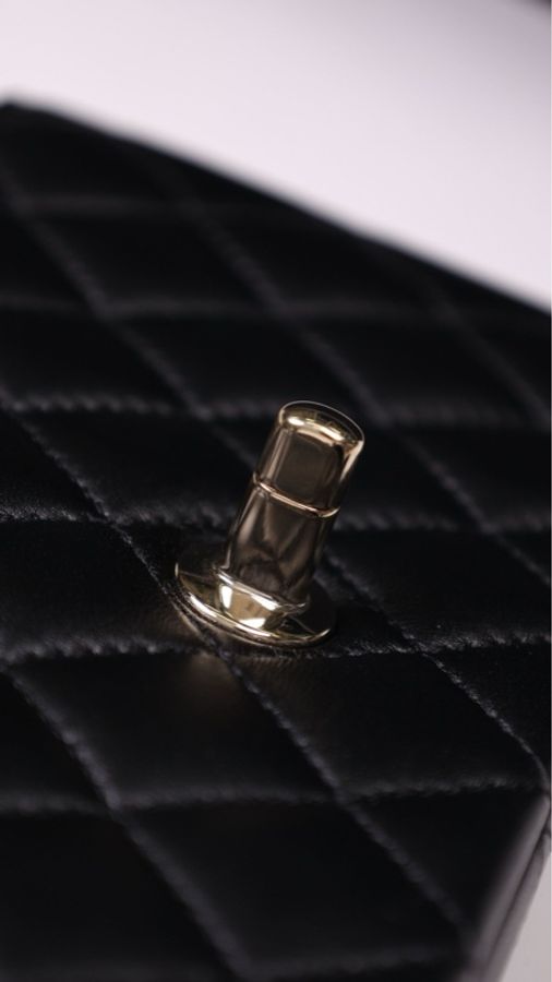 Chanel 24P黑金cf mini handle单肩包-12
