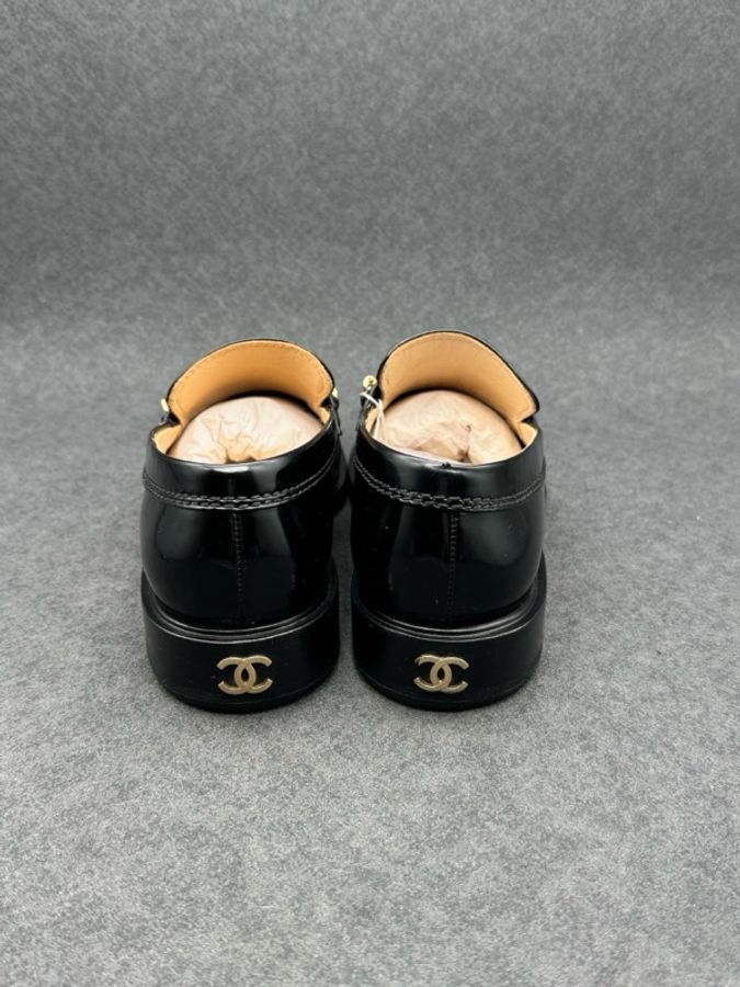 CHANEL香奈兒 小牛皮 時尚平底 樂福鞋 女款 黑色 38碼-2
