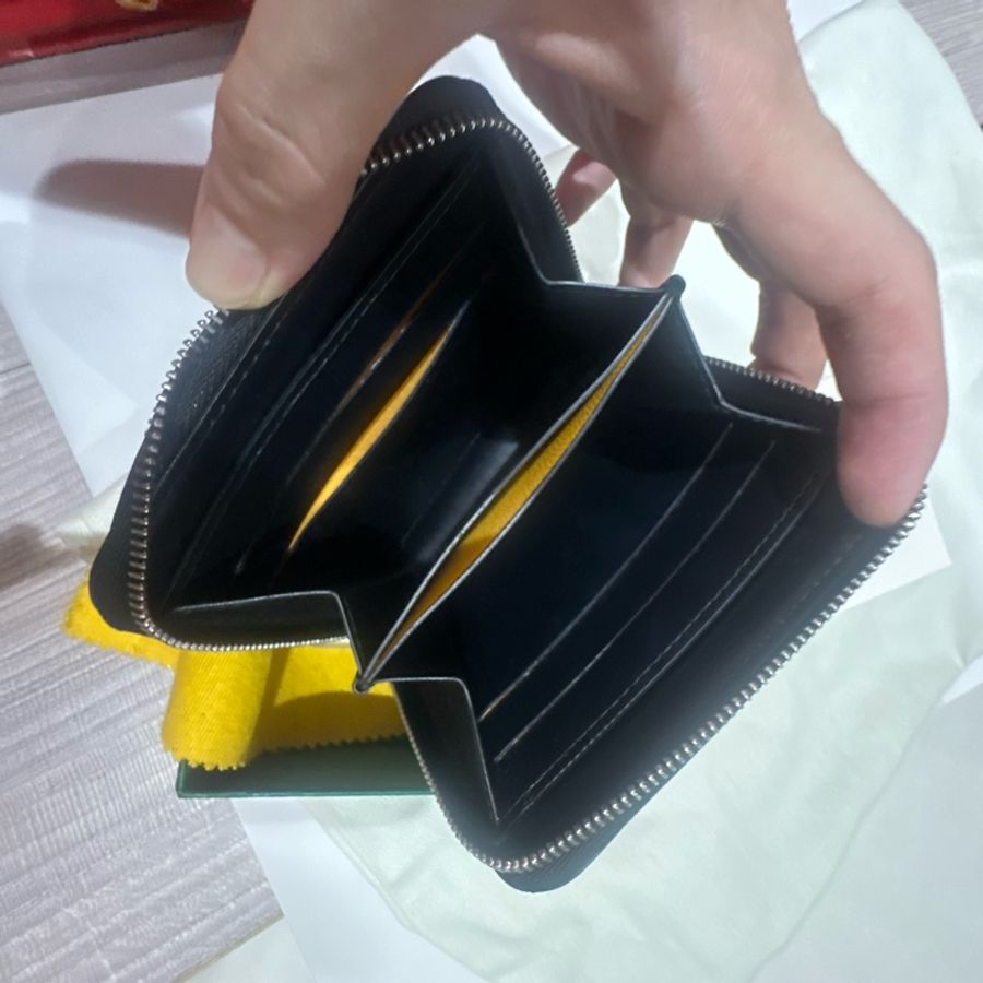 Goyard黑色拉鍊皮夾9新-9