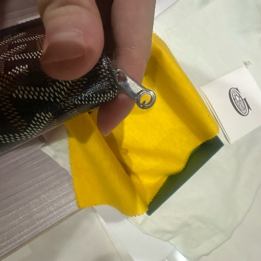 Goyard黑色拉鍊皮夾9新-13