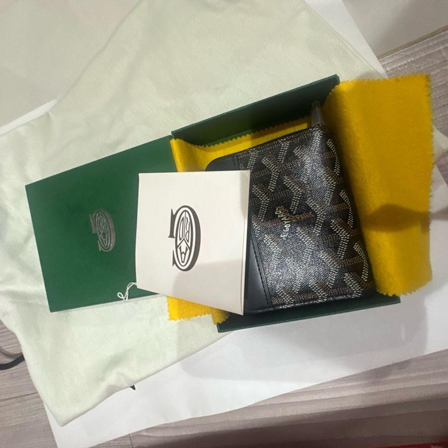 Goyard黑色拉鍊皮夾9新-14