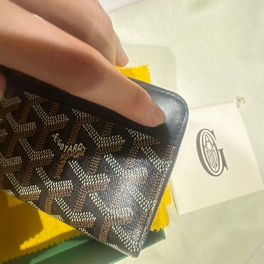 Goyard黑色拉鍊皮夾9新-16