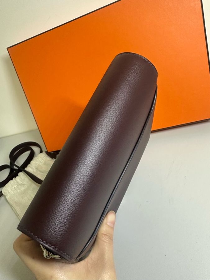Hermès Roulis Mini Evercolor Rouge Sellier-4