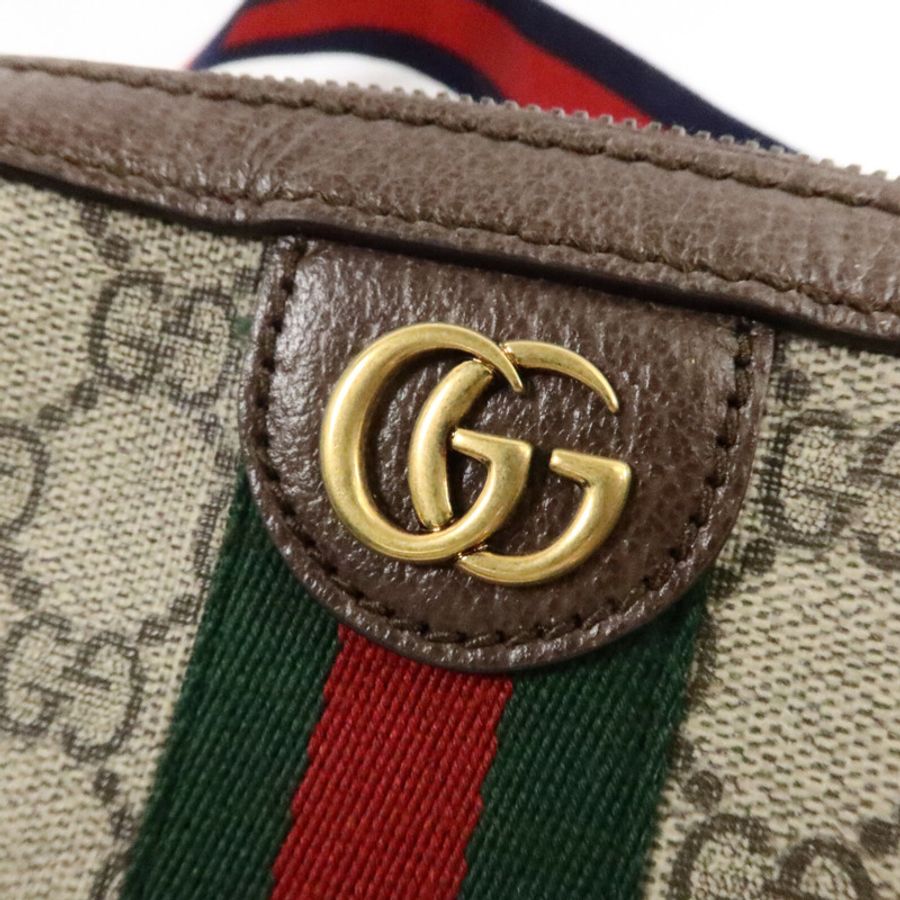 GUCCI 塗層帆布Ophidia GG肩背袋-6