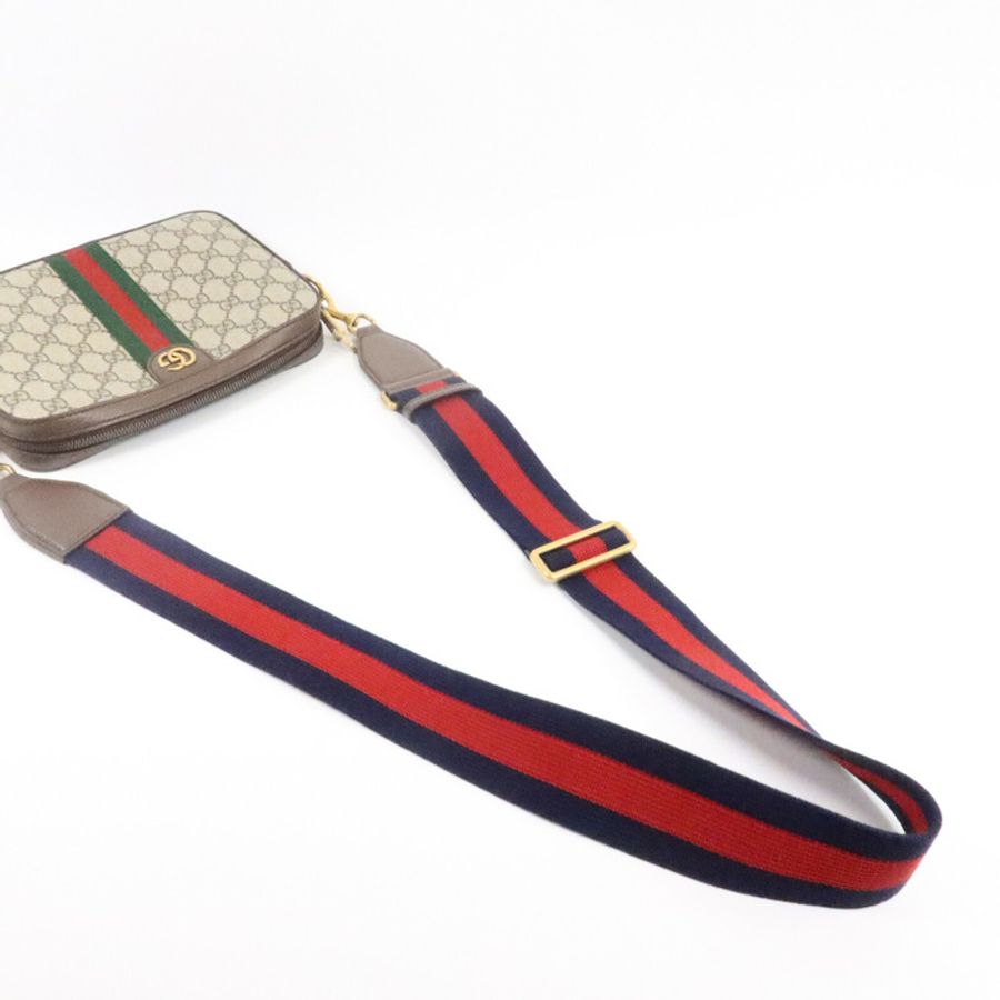 GUCCI 塗層帆布Ophidia GG肩背袋-8