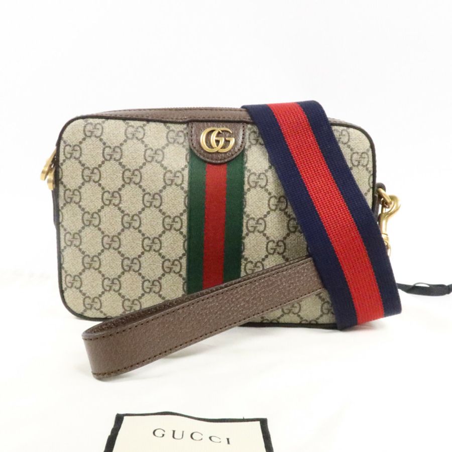 GUCCI 塗層帆布Ophidia GG肩背袋-9