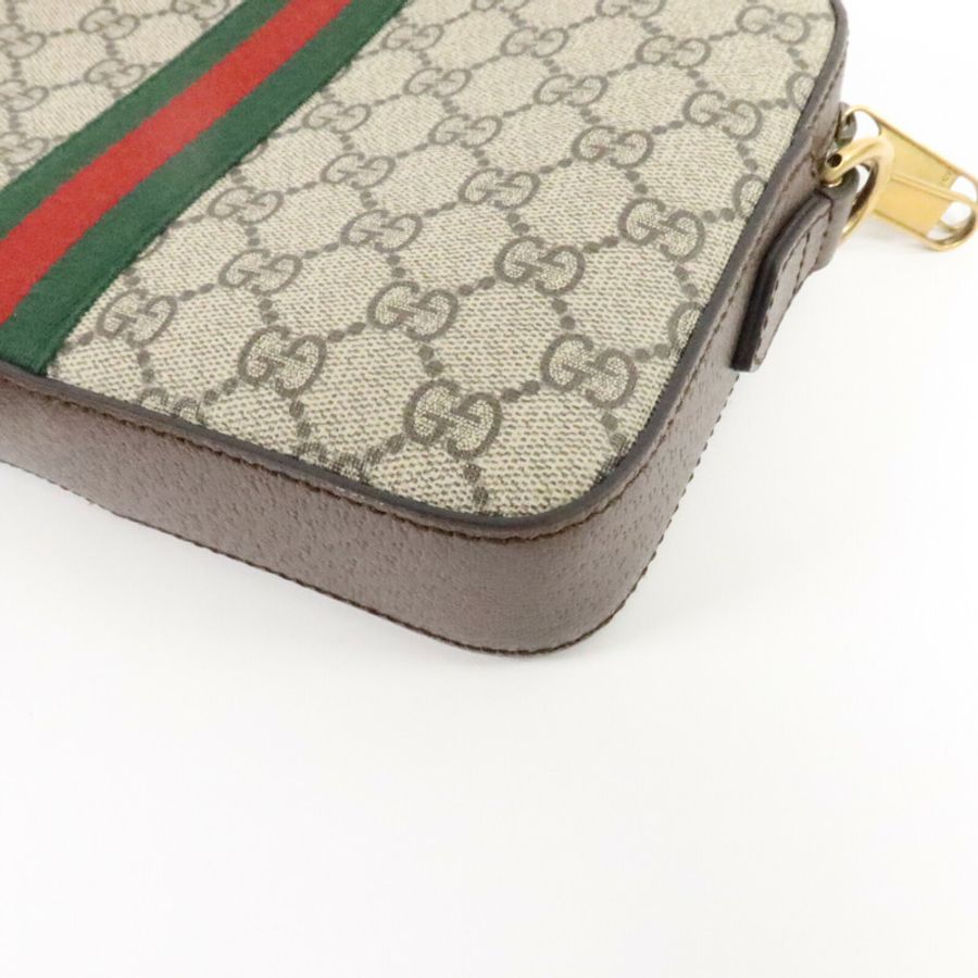 GUCCI 塗層帆布Ophidia GG肩背袋-12