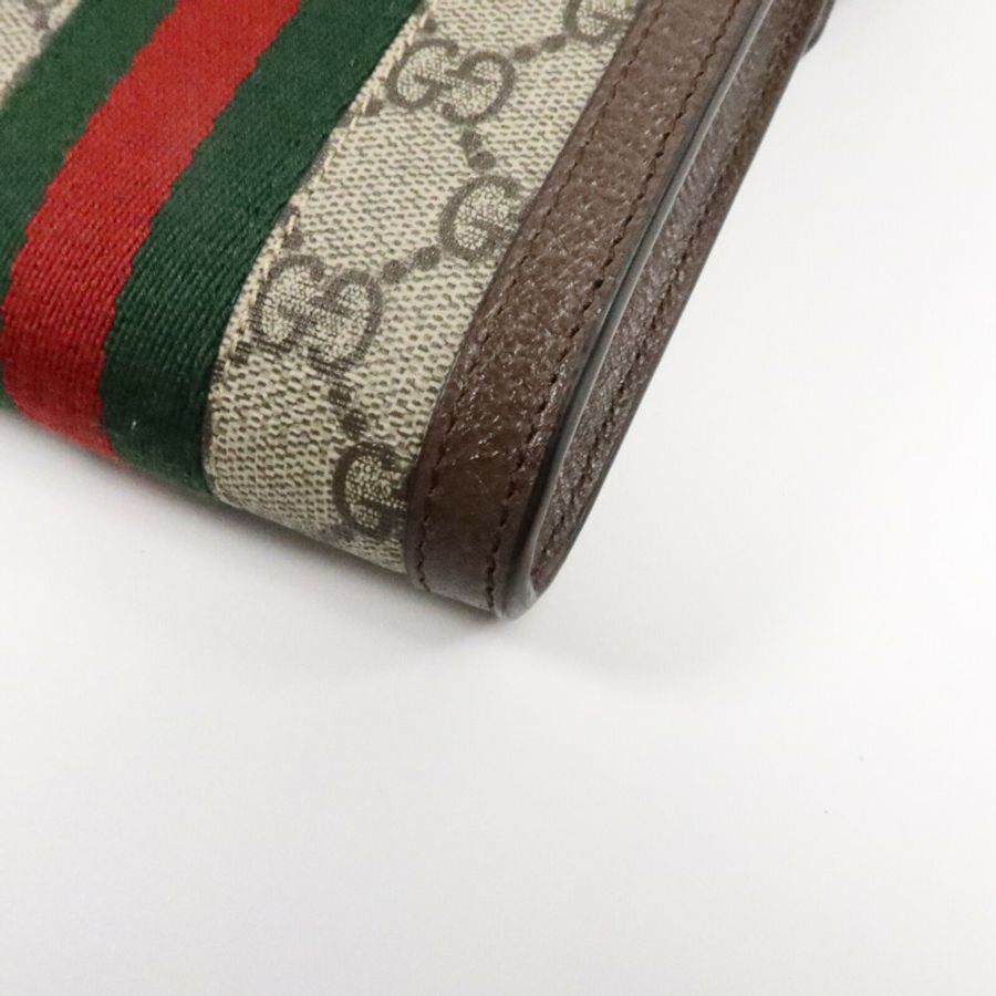 GUCCI 塗層帆布Mini Ophidia Wallet Belt Bag肩背袋-9