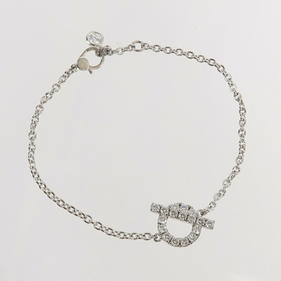 HERMES 18K白金Finesse Bractlet手鏈-6
