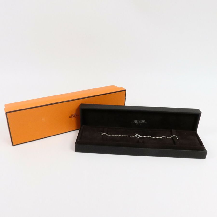 HERMES 18K白金Finesse Bractlet手鏈-10