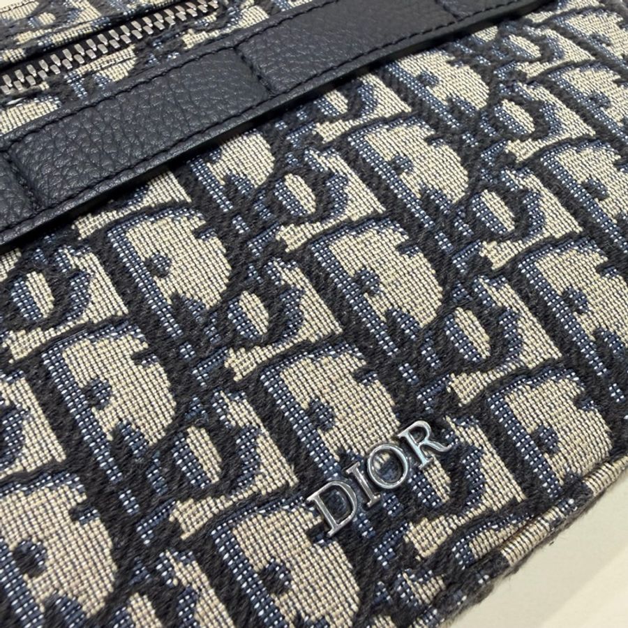 Dior 迪奧safari經典老花刺繡信使包斜挎包-6