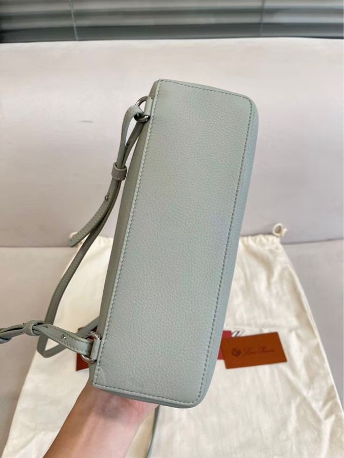 99新❤️LP諾悠翩雅 ExtraPocket L23.5徽標銀扣 雙拉鍊開合雙肩包 桉樹色-4