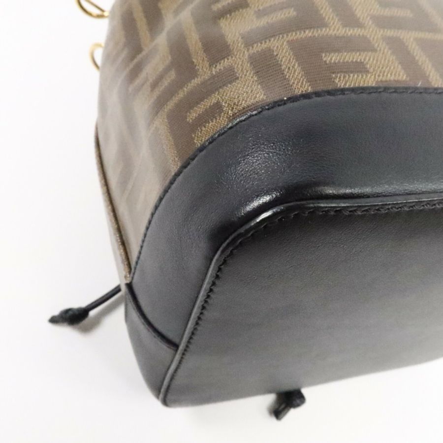 FENDI 塗層帆布Mon Tresor肩背袋-12